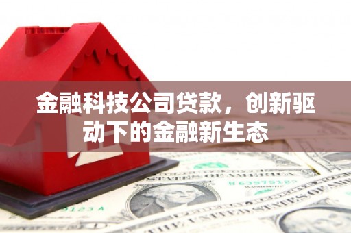 安康金融科技公司贷款，创新驱动下的金融新生态