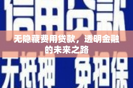 古丈无隐藏费用贷款，透明金融的未来之路