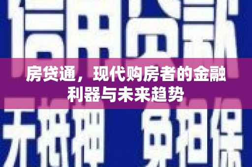 克孜勒苏柯尔克孜房贷通，现代购房者的金融利器与未来趋势