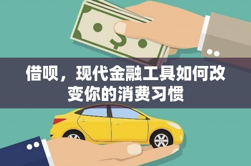 尼玛借呗，现代金融工具如何改变你的消费习惯