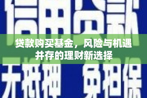 洛扎贷款购买基金，风险与机遇并存的理财新选择