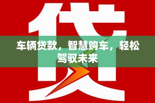 庐阳车辆贷款，智慧购车，轻松驾驭未来