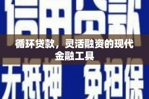 大通循环贷款，灵活融资的现代金融工具