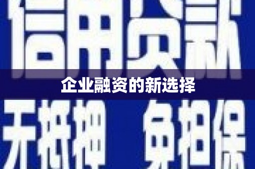 广东企业融资的新选择